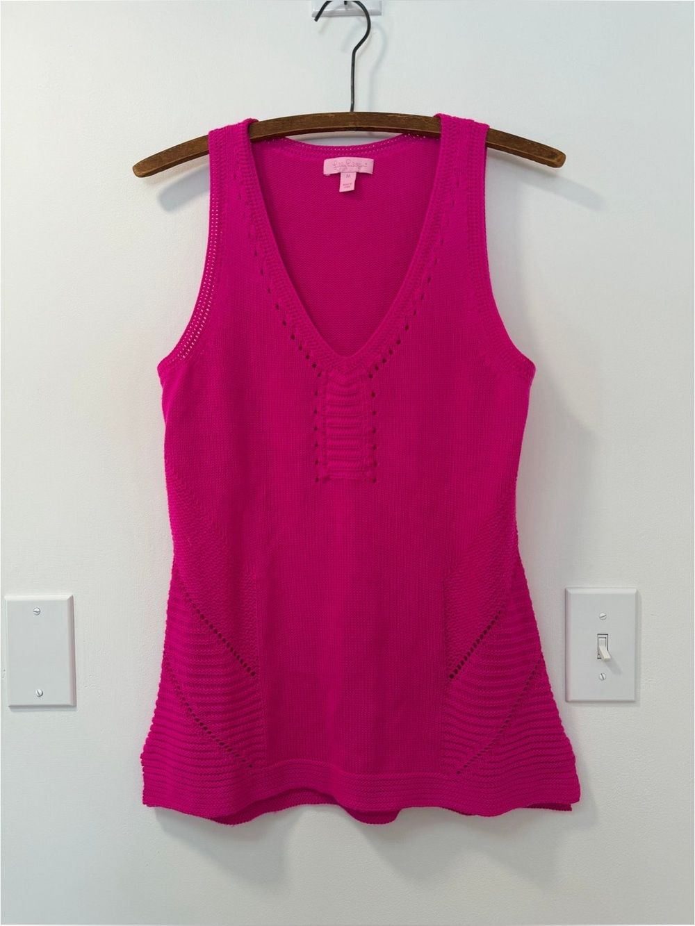 Lilly Pulitzer Pink Sleeveless Tank Top Size Medium